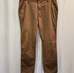 Denali Men's Flex Waistband Travel Pant Straight Fit Tobacco Brown 34/32